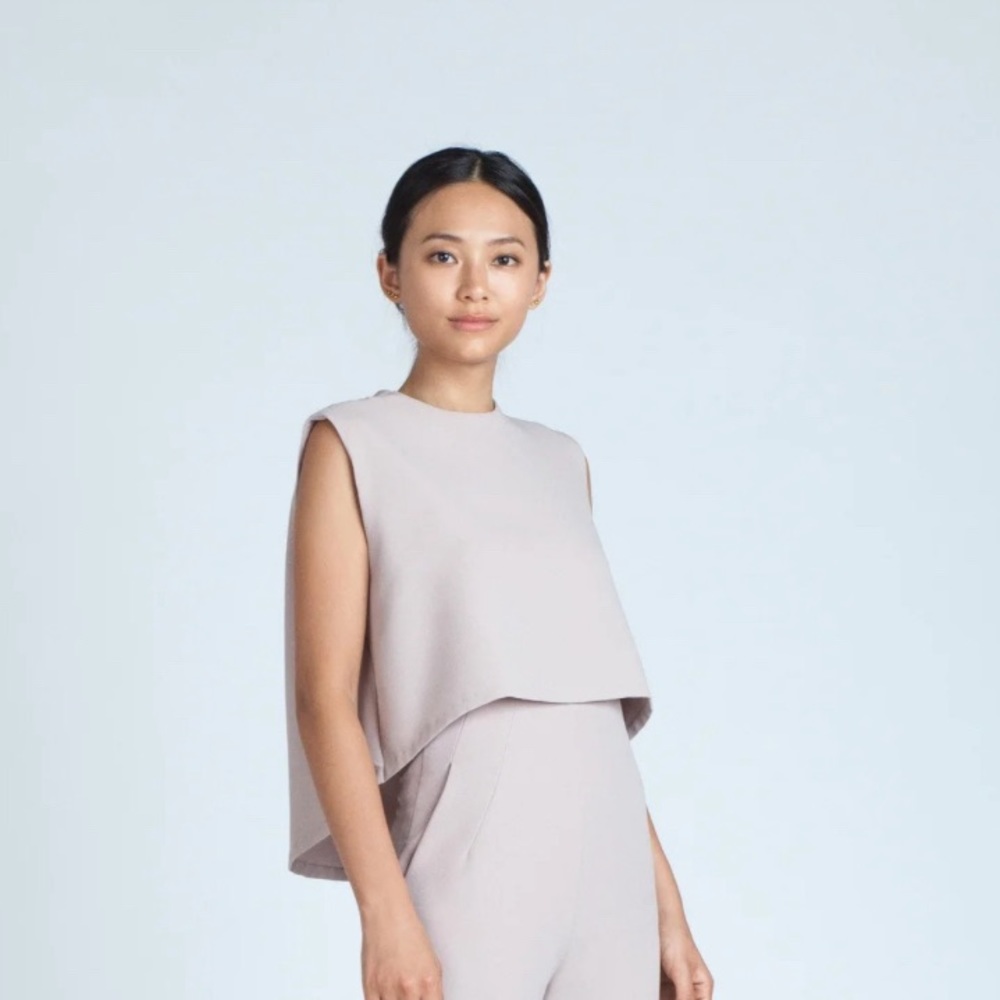 Kaarem Cropped Top- Cream/Medium